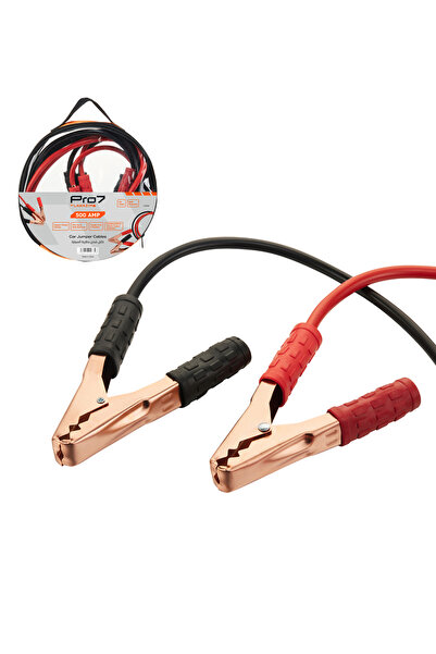 Lawazim Pro7 500A Car Jumper Cables - 3m 11 Gauge Booster Cables with Secure ...