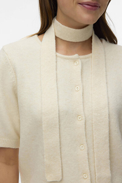 Vero Moda Women's VMKAE Half Sleeve Scarf Cardigan Knit