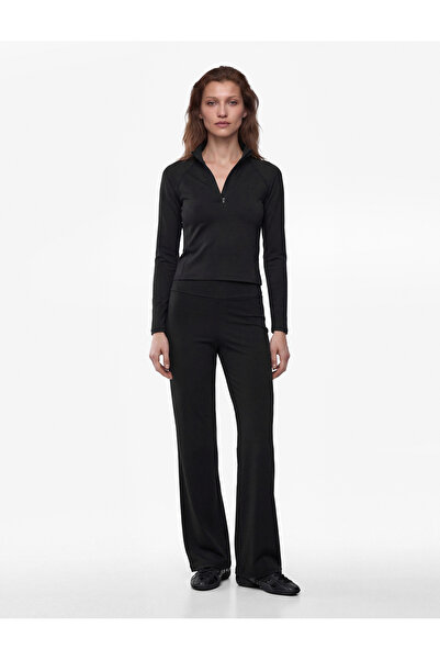 Koton High Waist Spanish Leg Sports Sweatpants
