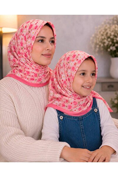 Cizgim Anne-Kız Takım Eşarp