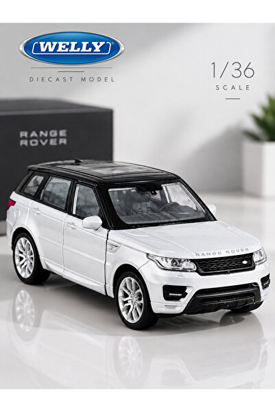 ÖZ OFİS Range Rover Sport Gri 1/36 Ölçek Çek Bırak Özellikli Metal Model Araba