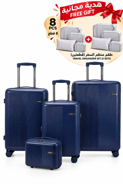 Flieger Luxury Piece Suitcase Set PC Hard Shell Luggage Large Medium Small & ...
