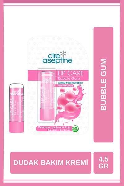 CIRE ASEPTINE Lip Care Bubble Gum Renkli Dudak Bakım Kremi 4.5 Gr