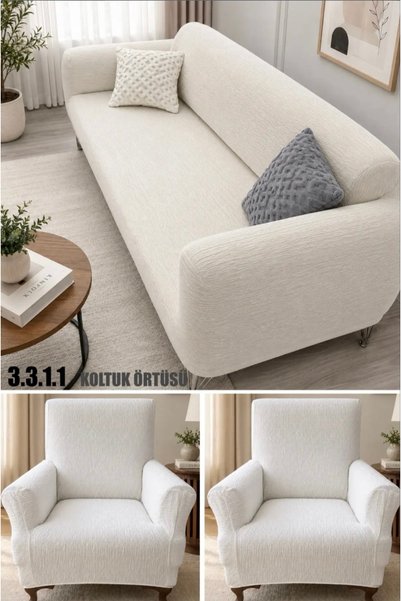 intil Seat Cover Set Seat Cover 3+3+1+1 Stretch Elastic Flexible Washable Cot...