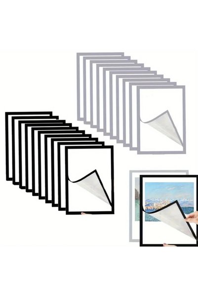 Choice إطار عرض ملصقات مغناطيسي A4-5 قطع، مقاس A4/A5/A6، ذاتي اللصق، غير قابل...
