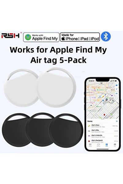 Choice 5pcs-2white-3black 5-pack Smart Air tag(only IOS),Work with Apple Find...