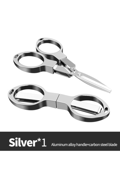 Choice silverG679A 1pc Portable Folding Scissors Carbon Steel Fishing Line Cu...