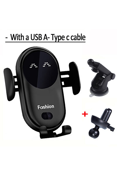 Vikefon Standard and Sucker Wireless Charger Car Mount for Air Vent Mount Car...