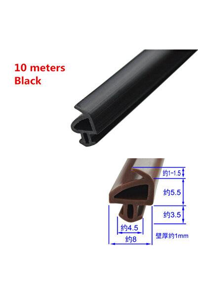 Choice1 MK004-Black 10M PK - Type Steel Window Seal Glass Doors And Windows S...