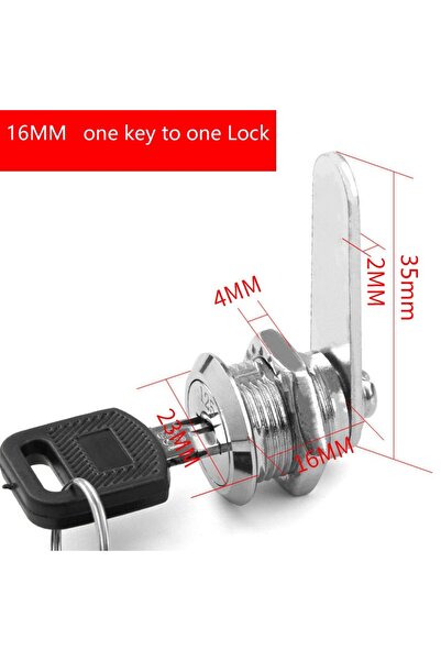Choice 16mm Single Open File/Goods/ Drawer Cabinet Locks With 2 Keys Lock Fur...
