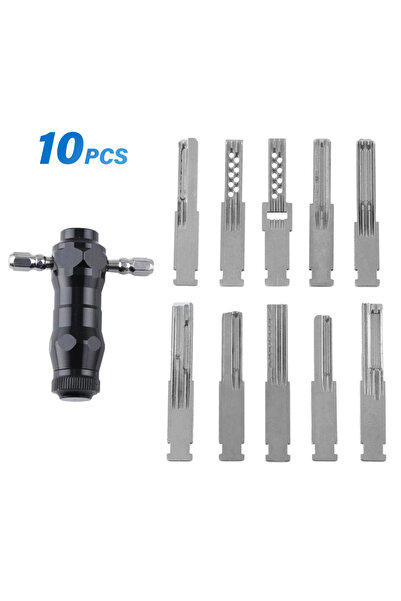 Choice 1 set Multifunctional 10pcs Lock Pick Set T-Handle Locksmith Tool Port...