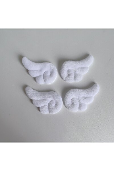 Choice5 50pcs White 50/30 Plush wings handmade accessories for girls angel ha...