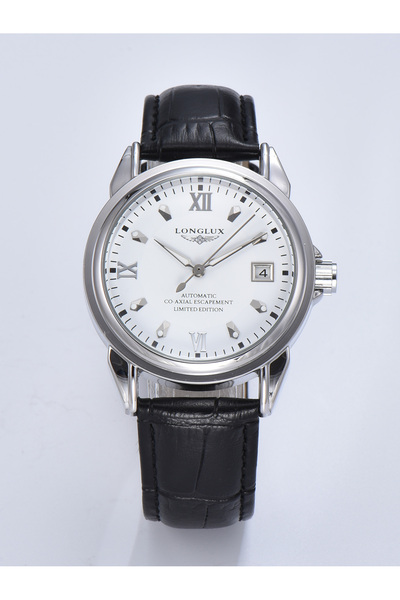 Choice1 8025P White Black Men Automatic Watch Date Simple Mechanical Watches ...
