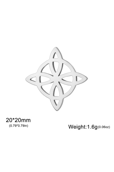 Choice A Steel Skyrim Amulet Witch Knot Brooch for Men Women Stainless Steel ...