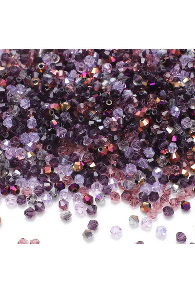 Choice4 09 Zi 500pcs/Lot Mixed Color 2mm Brown Bicone Beads for Jewelry Makin...