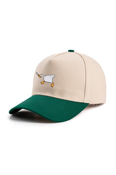 Choice22 Style2-green Embroidered baseball cap with goose pattern for men and...