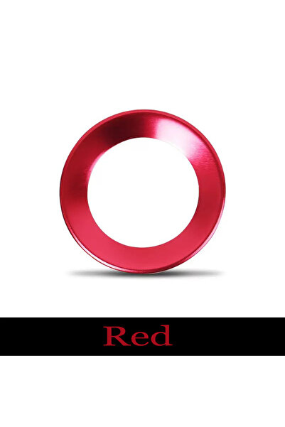 Choice1 Red Car Styling Steering Wheel Emblem Decorative Circle Ring Case For...