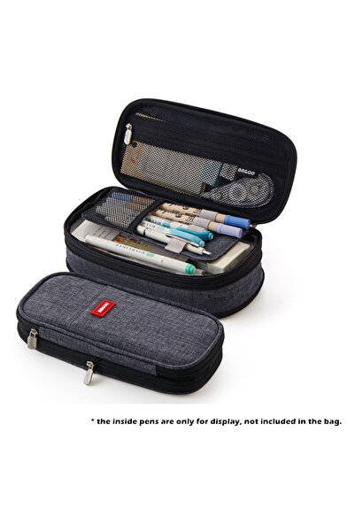 Choice Gray Large Big Creative Pencil Case Cute Kawaii Pencil Cases Storage P...
