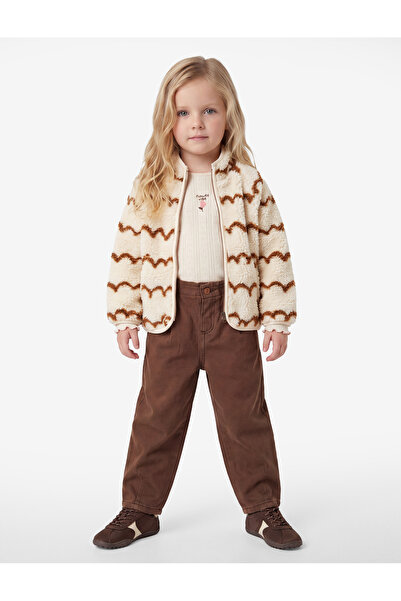 Koton Balon Form Trousers with Heart Pocket Detail, Loose Fit, Cotton