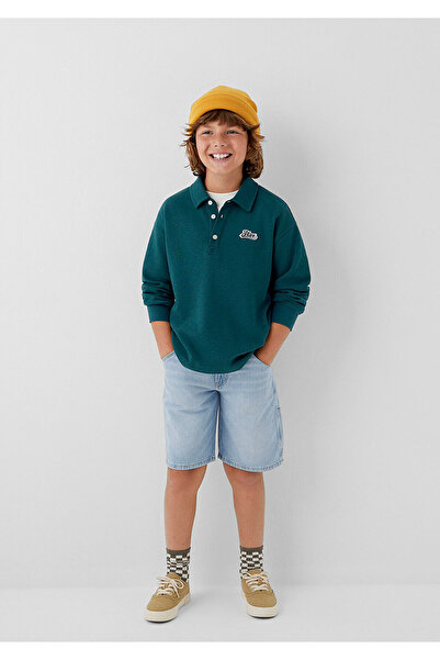 Mavi Green Sweatshirt with Patch Detail 6S10193-71932