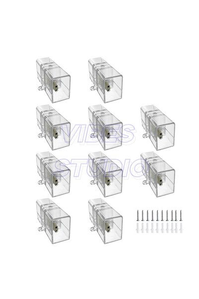 Choice5 موصل I مع 10 قطع من مصابيح LED سداسية الشكل فائقة السطوع بلون أبيض با...