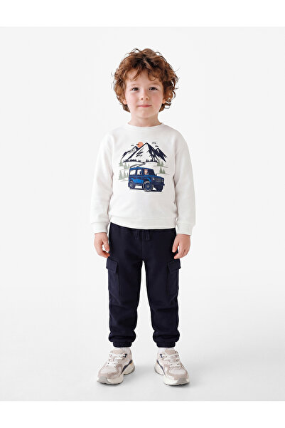 Koton Oversize Balloon Form Sweatpants with Raised Pocket Detail