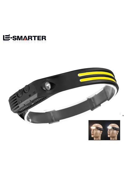 choice2 W689-2(White-Yellow) 6 Modes LED Induction Headlamp COB Sensor Head L...