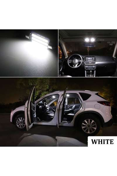Choice44 Golf 6 10-14 10PC 6000K White Car LED Interior Light Kit For VW Pass...
