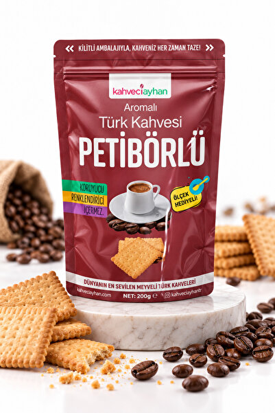 kahveciayhan 200g Petibörlü Bisküvili Türk Kahvesi - Yumuşak Içim - Yeni Pake...