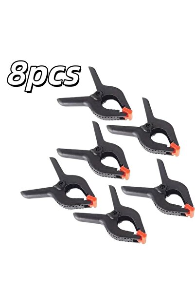 Choice 8pcs 8pcs Heavy-Duty Spring Clamps – 3" Wide Jaws, Non-Slip, for Wood/...