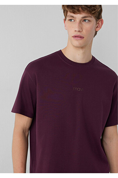 Mavi M0613102 Baskılı T-Shirt Erkek Tişort BORDO