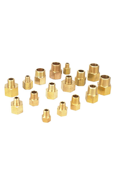 Choice12 Brass Type 17 1/8" 1/4" 3/8" 1/2" NPT BSP Female To Male Reduce Bras...