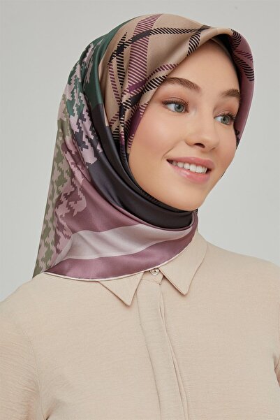 Armine İpek Eşarp Nostalji - 8620-36 Pudra Twill