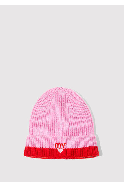 Mavi MV Kalp İşlemeli Pembe Bere 1913835-32445