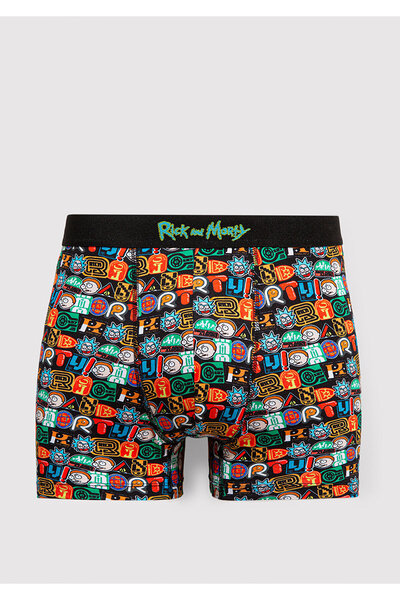 Mavi Rick And Morty Baskılı Renkli Boxer 0911985-34621