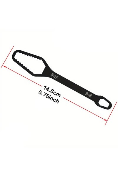 Choice black 3-17mm Car Universal Torx Wrench 8-22mm Adjustable Self-tighteni...