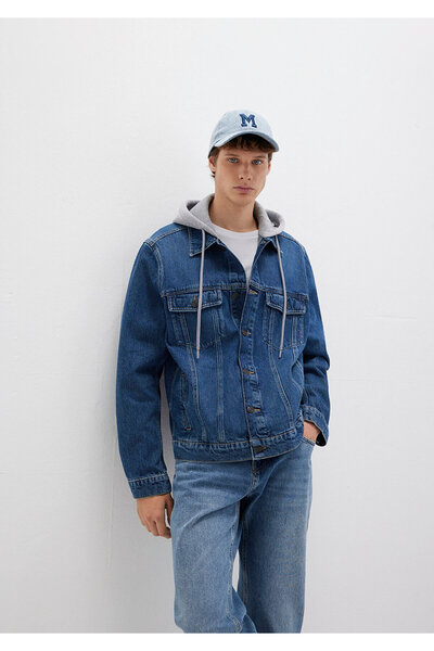 Mavi Brandon 90lar Vintage Koyu Jean Ceket 0112808-90839