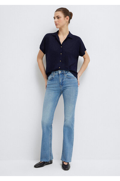 Mavi Lux Touch Navy Blue Polo T-Shirt Standard 1612142 -82318