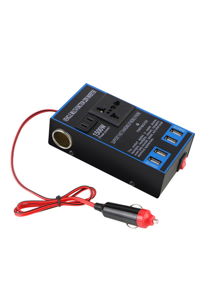 Choice black DC 12V to AC 110V 24V to AC 220V Quick Charging Car Inverter Cig...