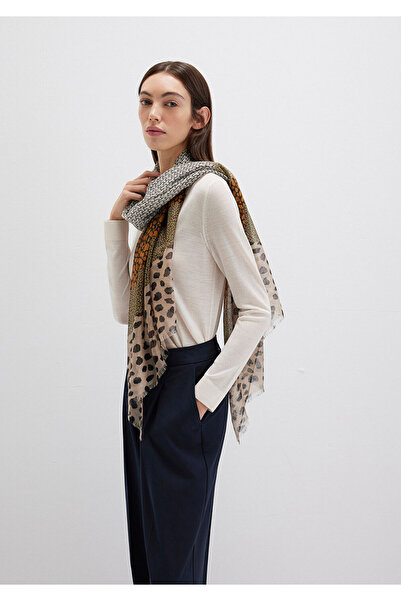 Mavi Leopar Desenli Şal 1912673-87704