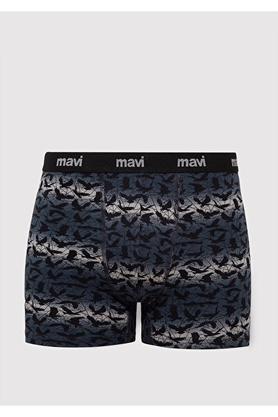 Mavi Baskılı Antrasit Boxer 0910455-32174