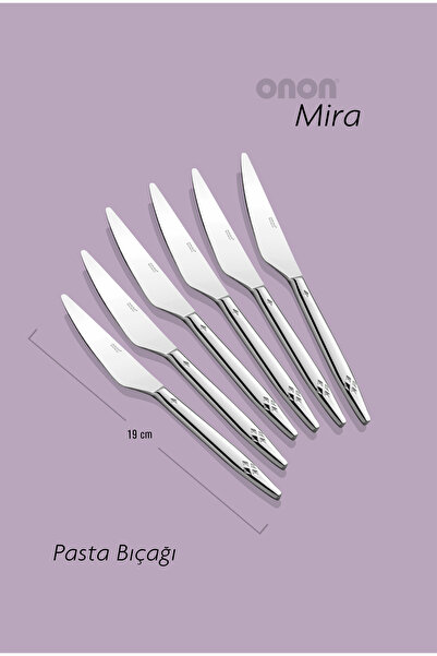 on-on Mira 6'lı Pasta Bıçağı Takımı