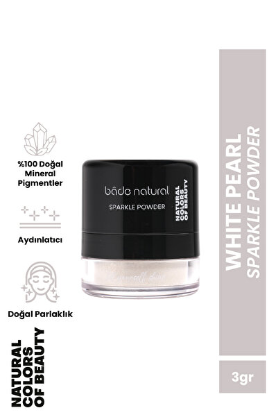 Bade Natural Sparkle Powder white Pearl Çok Amaçlı Toz Işıltılı Aydınlatıcı %...