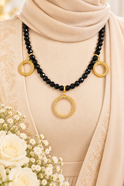 TwinsCollection Tam ve Çeyrekli Altın Uyumlu 8mm Kristal Boncuk 3'ü Bir Yerde...
