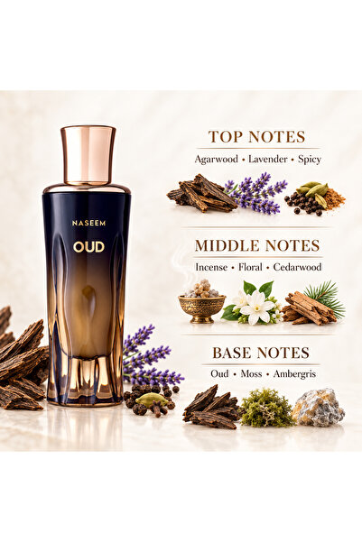 Naseem Oud - Eau De Parfum for Men and Women 80ml