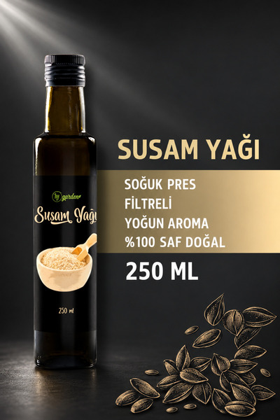 %100 Doğal Soğuk Sıkım Susam Yağı 250 ml