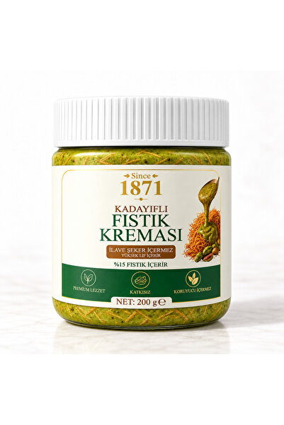 Since 1871 Şekersiz Kadayıflı Fıstık Kreması 200 g | | İlave Şeker İçermez | ...
