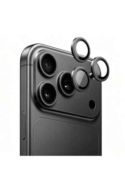 Mohseven iPhone 18 Pro Sapphire Single Aluminum Sapphire Camera Lens Protector Dark Gray