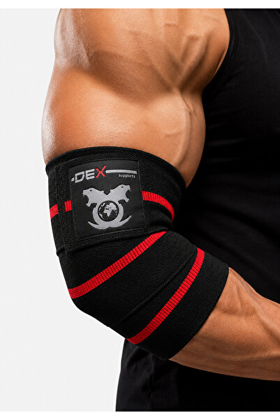 Dex Supports Elbow Wraps – Ağırlık Antrenmanı Dirsek Bandajı 2’li
