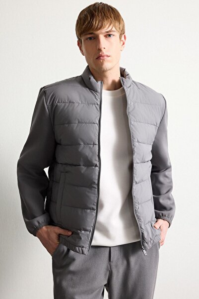 DeFacto Sıcak Tutan Su Geçirmez Slim Fit Dik Yaka Esnek Mont D7532AX26SP